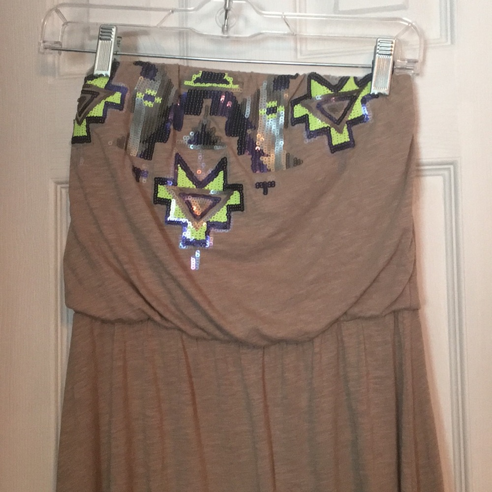 Strapless sundress